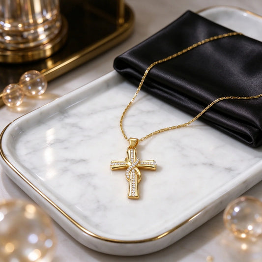 💖Eternal Cross Infinity Pendant Necklace
