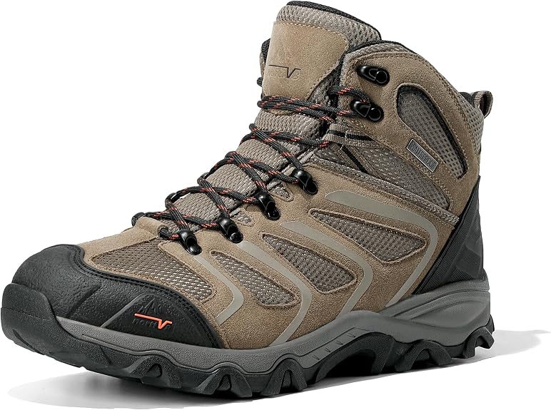 Youmiishop™ Men's Ankle High Waterproof Hiking Boots Outdoor Lightweight Hiking Boots for Camping, Trekking and Mountaineering