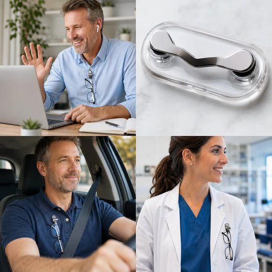 💯 🧲No Damage Clothing Magnetic Glasses Holder(3pcs)