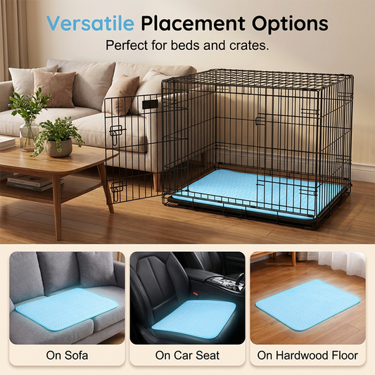 Summer Pet Cooling Mat Breathable Ice Silk Bed
