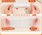 100PCS Disposable Stretch Food Covers for Bowls & Plates, Elastic Bowl Covers, Plastic Wrap Alternative for Leftovers, Fruits, Vegetables & Kitchen Food Storage