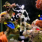 💀Dancing Skeleton Aquarium Ornament with Bubbles
