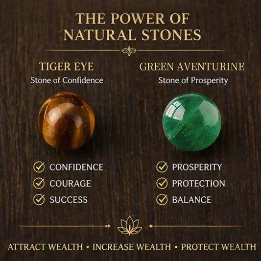 Wealth Attracting Tiger Eye & Green Aventurine Bracelet