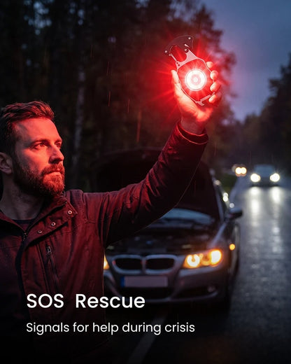 💥LAST DAY SALE 50%OFF💥💡8-in-1 Multifunctional Keychain Flashlight🔦🌈