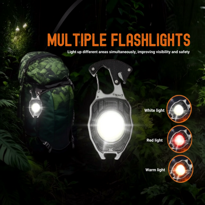 💥LAST DAY SALE 50%OFF💥💡8-in-1 Multifunctional Keychain Flashlight🔦🌈