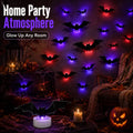 🦇 3D Bat Light LED Decorations - Halloween Spooky Ornaments