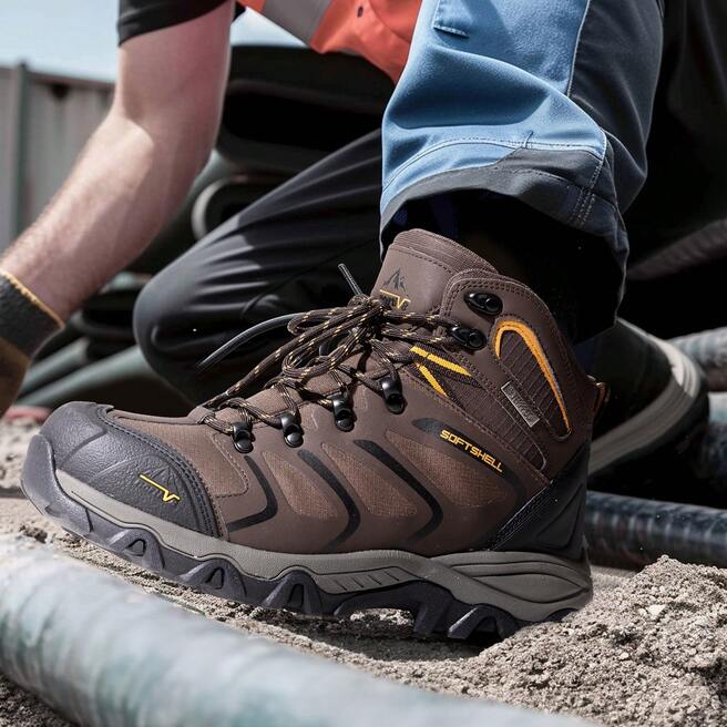 Youmiishop™  Men's Ankle High Waterproof Hiking Boots Outdoor Lightweight Hiking Boots for Camping, Trekking and Mountaineering