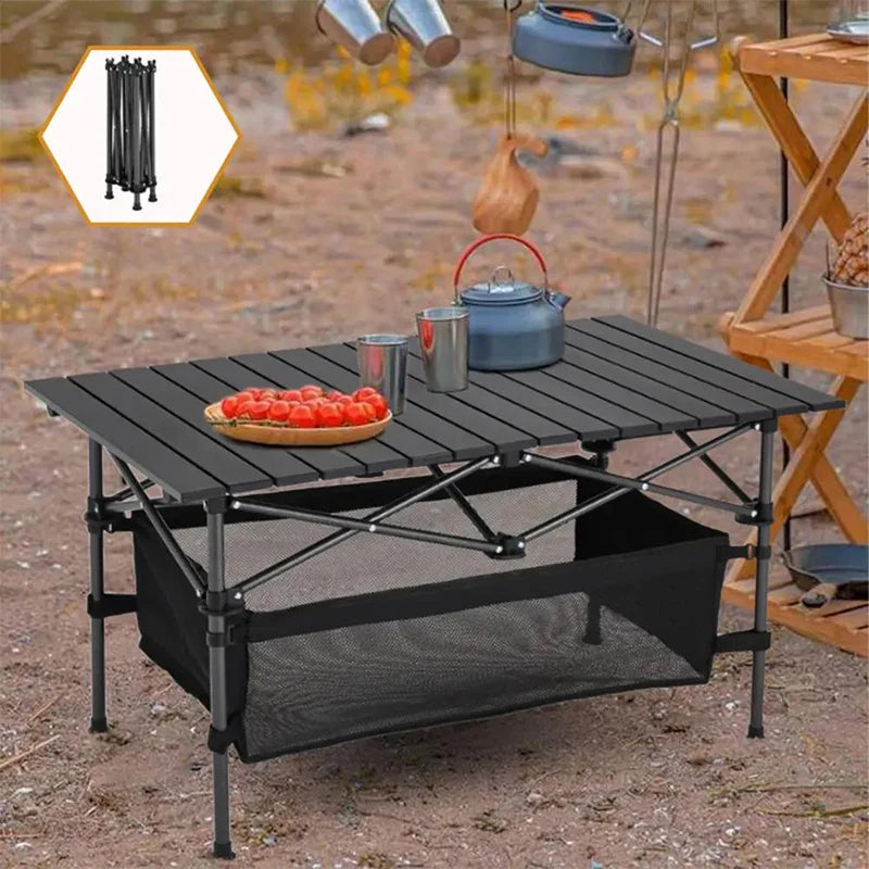 ⛺ LIMITED-TIME 50% OFF! 🪑 Portable Camping Table – Folding, Carbon Steel, Quick Setup ✨