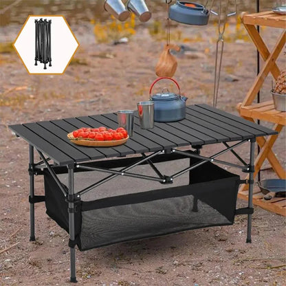 ⛺ LIMITED-TIME 50% OFF! 🪑 Portable Camping Table – Folding, Carbon Steel, Quick Setup ✨