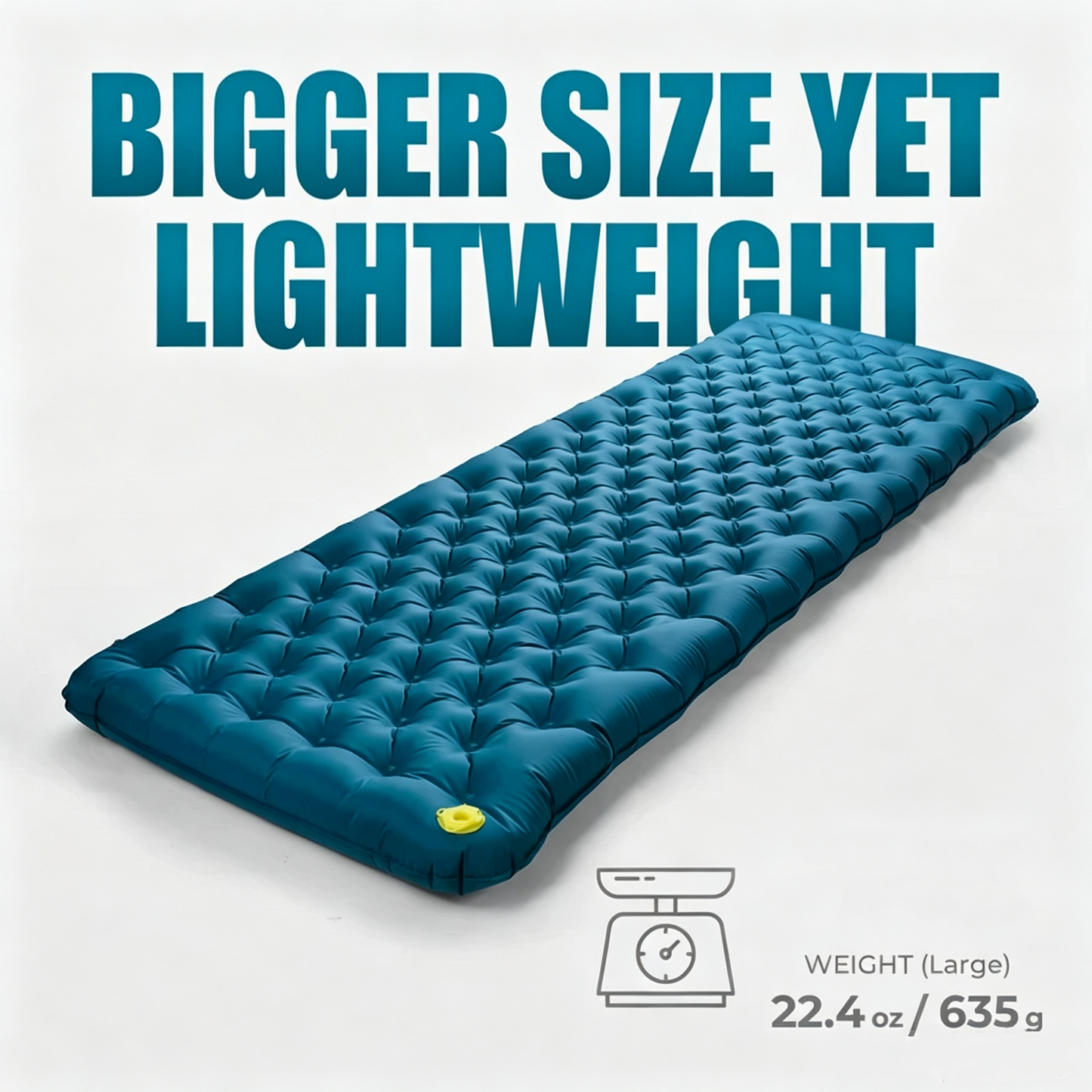 4 Inch Thick Extra‑Wide Portable Camping Sleeping Pad, Moisture‑Proof Sleep Mat for Tent