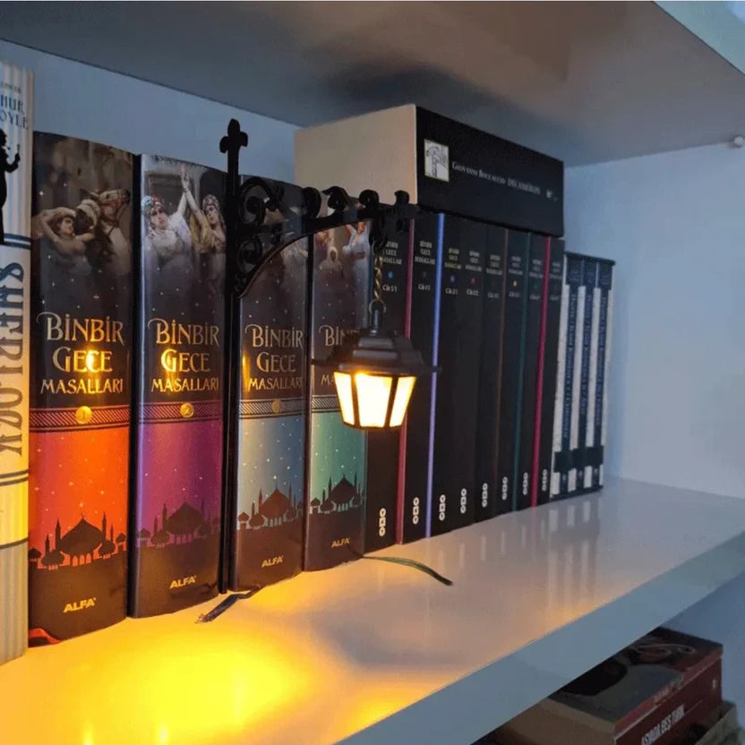 💡Library Lantern—Mini Bookshelf Lamp: A Home Decor Gift for Book Lovers