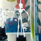 💀Dancing Skeleton Aquarium Ornament with Bubbles