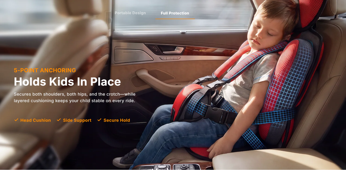 Portable Child Car Safety Seat