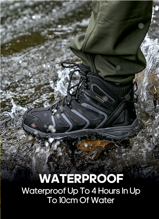 Youmiishop™  Men's Ankle High Waterproof Hiking Boots Outdoor Lightweight Hiking Boots for Camping, Trekking and Mountaineering