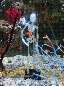💀Dancing Skeleton Aquarium Ornament with Bubbles