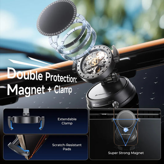 360° Clip-On Magnetic Car Holder
