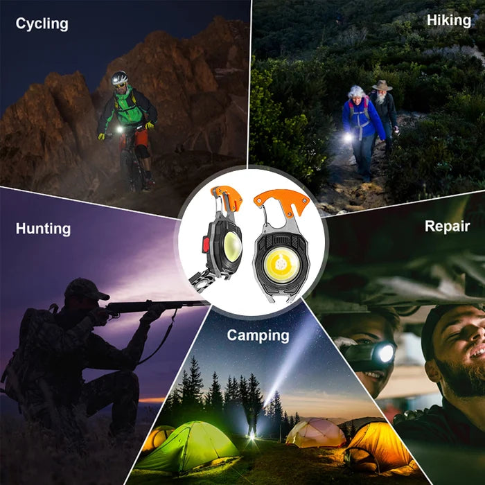 💥LAST DAY SALE 50%OFF💥💡8-in-1 Multifunctional Keychain Flashlight🔦🌈