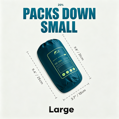 4 Inch Thick Extra‑Wide Portable Camping Sleeping Pad, Moisture‑Proof Sleep Mat for Tent
