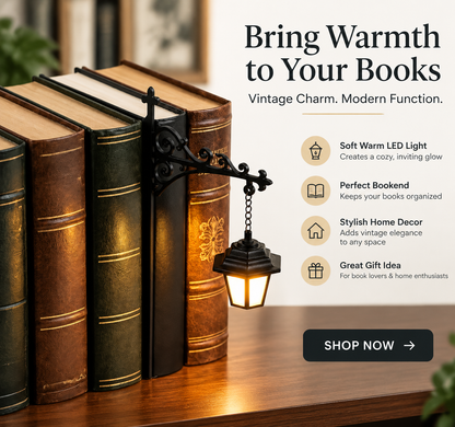 💡Library Lantern—Mini Bookshelf Lamp: A Home Decor Gift for Book Lovers
