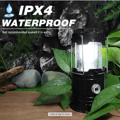 Solar USB Rechargeable LED Camping Lantern