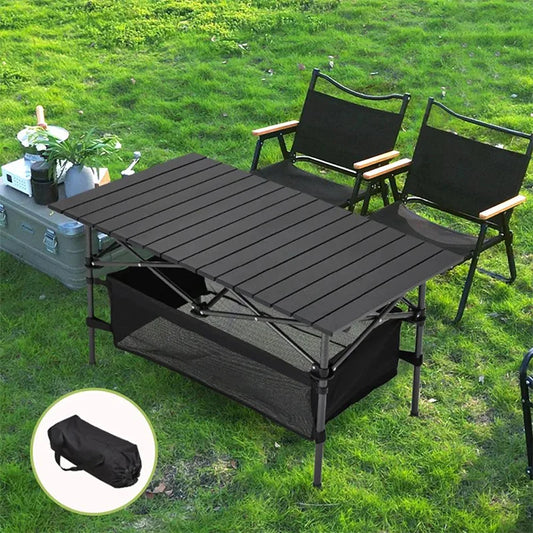 ⛺ LIMITED-TIME 50% OFF! 🪑 Portable Camping Table – Folding, Carbon Steel, Quick Setup ✨