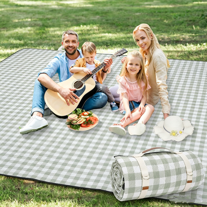 Youmiishop Extra Large Waterproof Picnic Blanket | Foldable Outdoor Camping Beach Mat, Portable Rug for Park, Lawn & Music Festival, Travel Gift