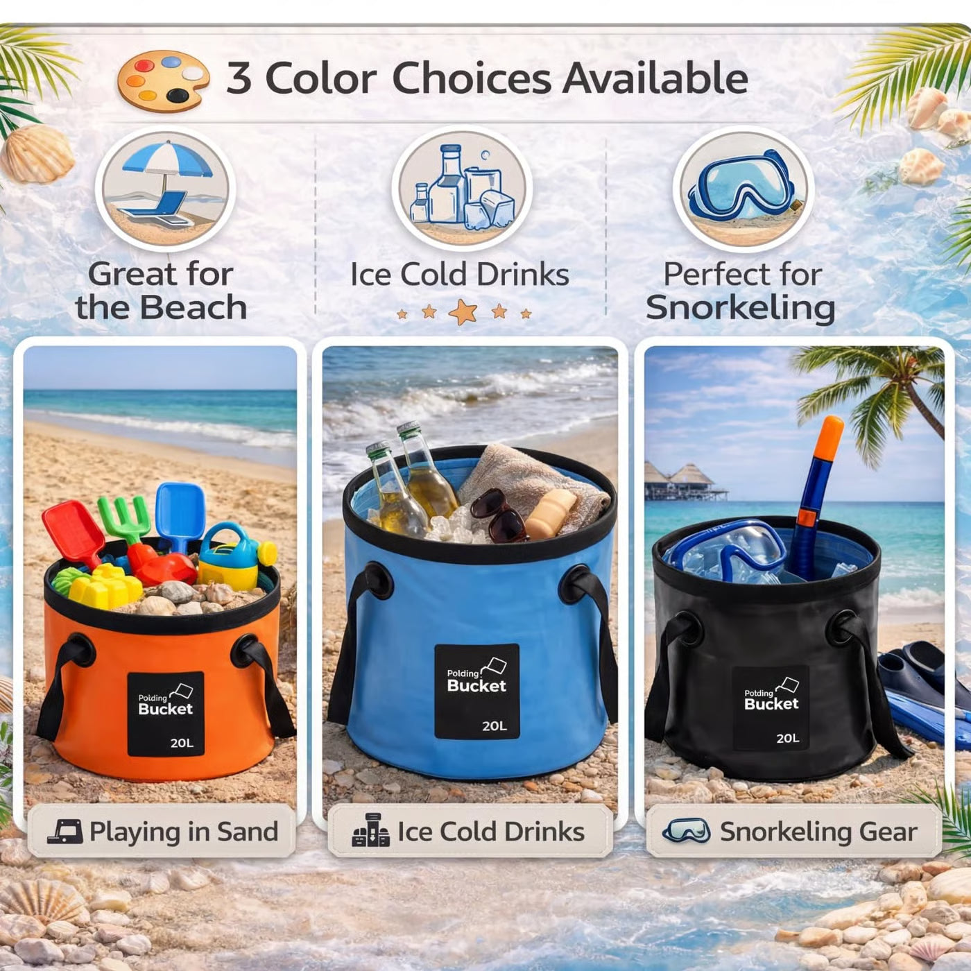 ⏰Limited Stock 49% OFF💦🎣Portable Foldable Water Bucket