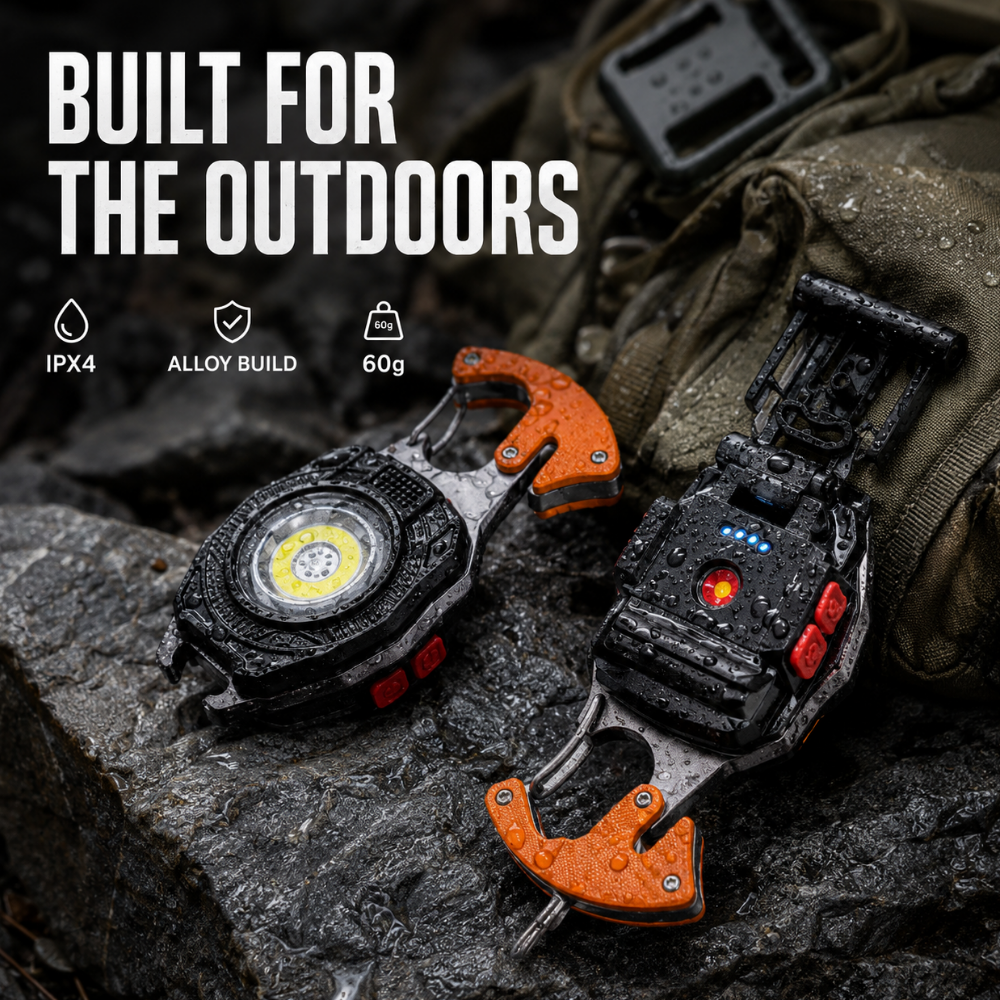 💥LAST DAY SALE 50%OFF💥💡8-in-1 Multifunctional Keychain Flashlight🔦🌈