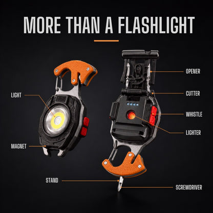 💥LAST DAY SALE 50%OFF💥💡8-in-1 Multifunctional Keychain Flashlight🔦🌈
