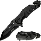 Tactical Survival Folding Pocket Knife – Military Grade EDC Utility Knife with Window Breaker & Seatbelt Cutter for Camping Hunting Outdoor Emergency