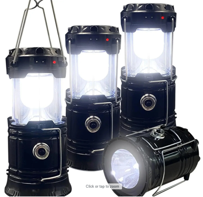 Solar USB Rechargeable LED Camping Lantern