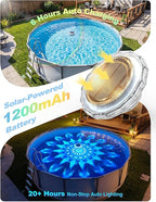 Solar-Powered Floating Pool Lights, RGB Pool Light Strips with Remote Control, IP68 Waterproof, Suitable for Above-Ground Pools, Pool Parties, In-Ground Pools, and Hot Tubs