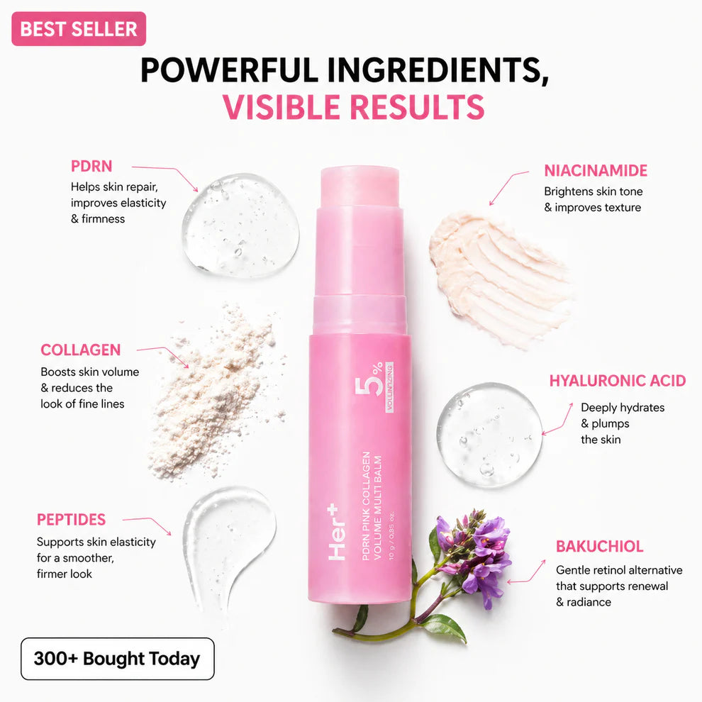 🔥🔥🔥    Pink Collagen Plumping Multi-Benefit Lip and Body Balm