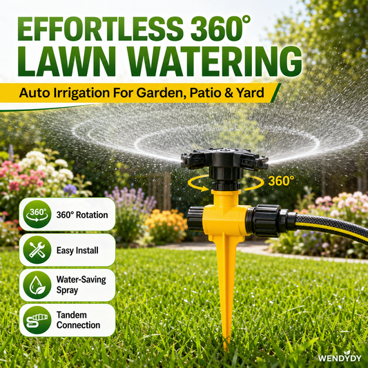 🏡BUY 1 GET 1 FREE✨360° Rotation Auto Irrigation System Garden Lawn Sprinkler Patio