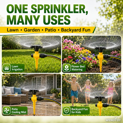 🏡BUY 1 GET 1 FREE✨360° Rotation Auto Irrigation System Garden Lawn Sprinkler Patio