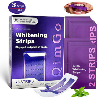 Purple Teeth Whitening Strips - 7/21 Whitening Sessions - Non Sensitive Teeth Whitening - Peroxide-Free