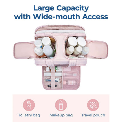 Large-Capacity Multifunctional Travel Toiletry Bag  Organizer for Women’s Essentials · Brush Pouch · Travel Essentials