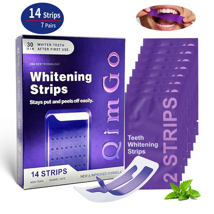 Purple Teeth Whitening Strips - 7/21 Whitening Sessions - Non Sensitive Teeth Whitening - Peroxide-Free