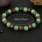 Wealth Attracting Tiger Eye & Green Aventurine Bracelet