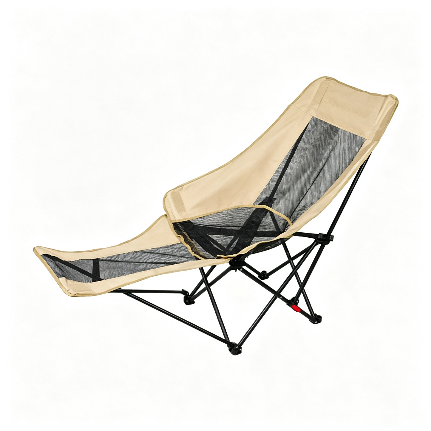 Fold‑Out Reclining Camping Lounge Chair with Footrest | Breathable & Heavy‑Duty for All Outdoor Scenes