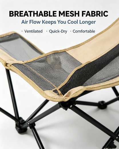 Fold‑Out Reclining Camping Lounge Chair with Footrest | Breathable & Heavy‑Duty for All Outdoor Scenes