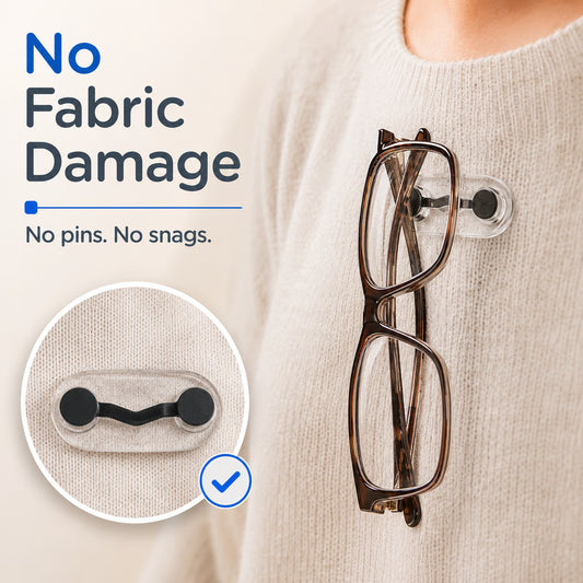 💯 🧲No Damage Clothing Magnetic Glasses Holder(3pcs)