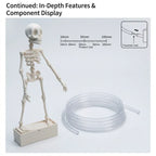 💀Dancing Skeleton Aquarium Ornament with Bubbles