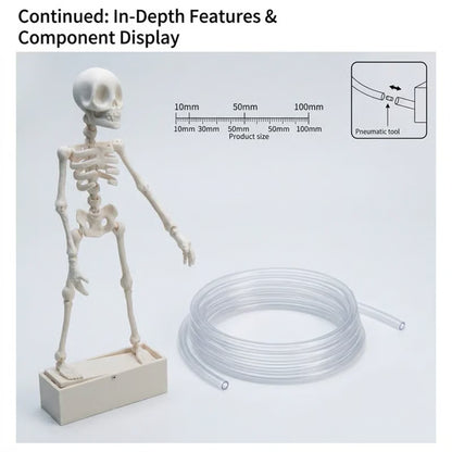 💀Dancing Skeleton Aquarium Ornament with Bubbles