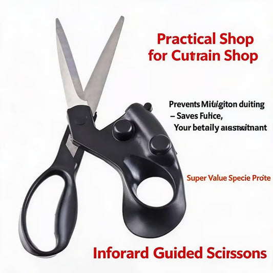 ✂️ Laser Guided Scissors – Precision Cutting Tool for Sewing, Crafts & DIY Projects