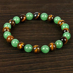 Wealth Attracting Tiger Eye & Green Aventurine Bracelet