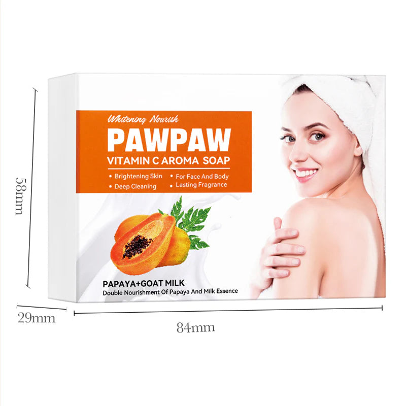 🔥🔥Vitamin C Papaya Goat Milk Handmade Soap