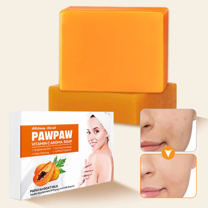 🔥🔥Vitamin C Papaya Goat Milk Handmade Soap
