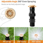 🏡BUY 1 GET 1 FREE✨360° Rotation Auto Irrigation System Garden Lawn Sprinkler Patio