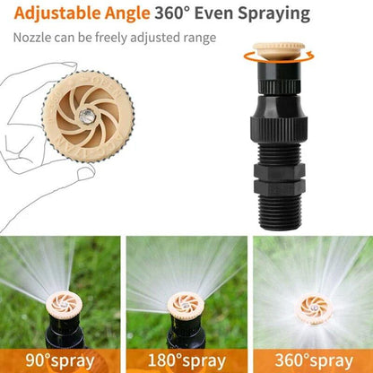 🏡BUY 1 GET 1 FREE✨360° Rotation Auto Irrigation System Garden Lawn Sprinkler Patio